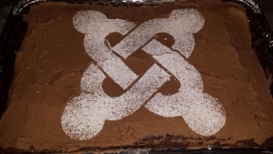 Kanelkage med Chokoladeglasur